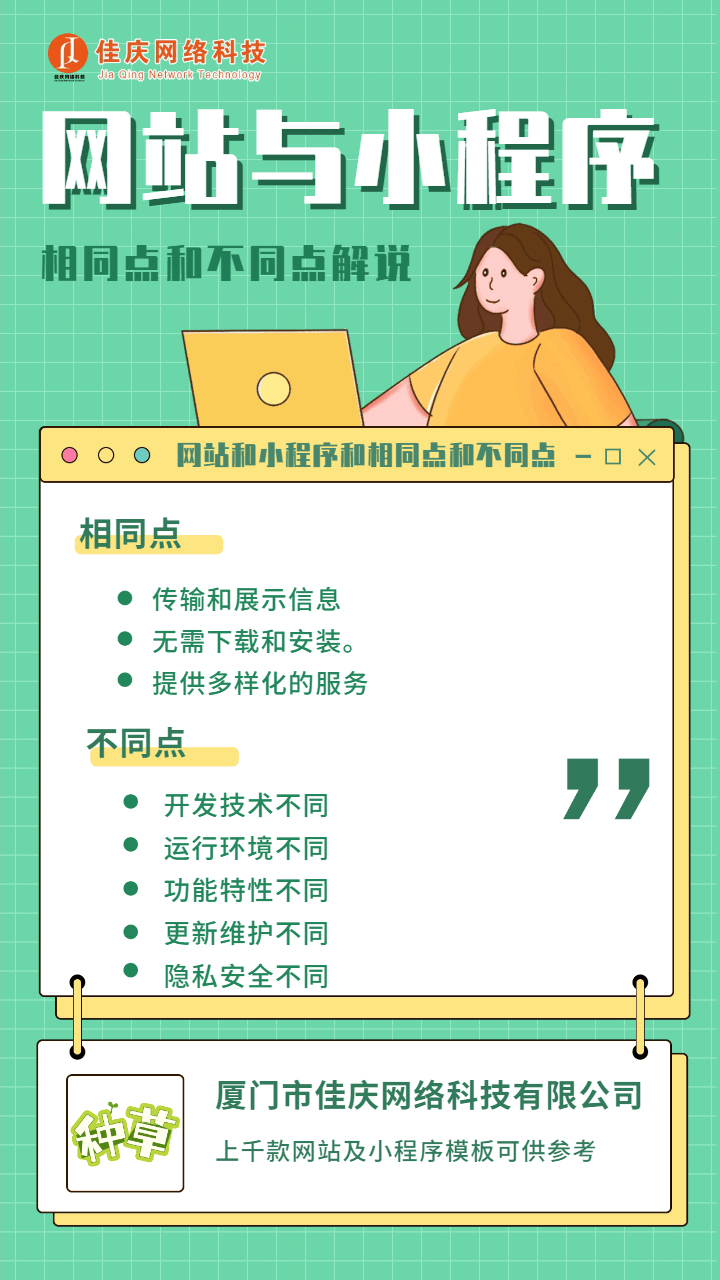 網(wǎng)站與小程序的相同點和不同點解說